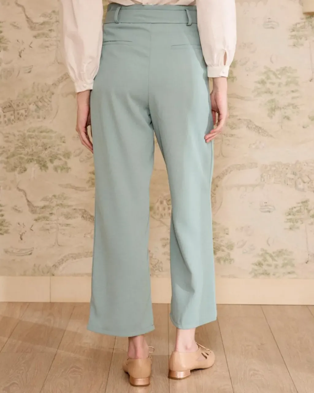 Polin et moi Pantalones*Pantalón Lazada Quelina Verdeagua