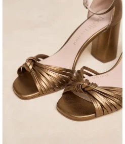 Polin et moi Novia|Sandalias*Sandalia Nudo Lula Bronce