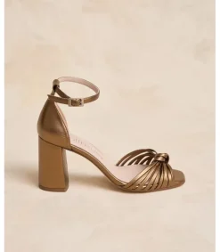 Polin et moi Novia|Sandalias*Sandalia Nudo Lula Bronce
