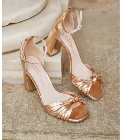 Polin et moi Novia|Sandalias*Sandalia Nudo Lula Oro