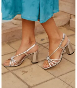 Polin et moi Novia|Sandalias*Sandalia Nudo Milana plata/plomo