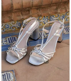 Polin et moi Novia|Sandalias*Sandalia Nudo Milana plata/plomo