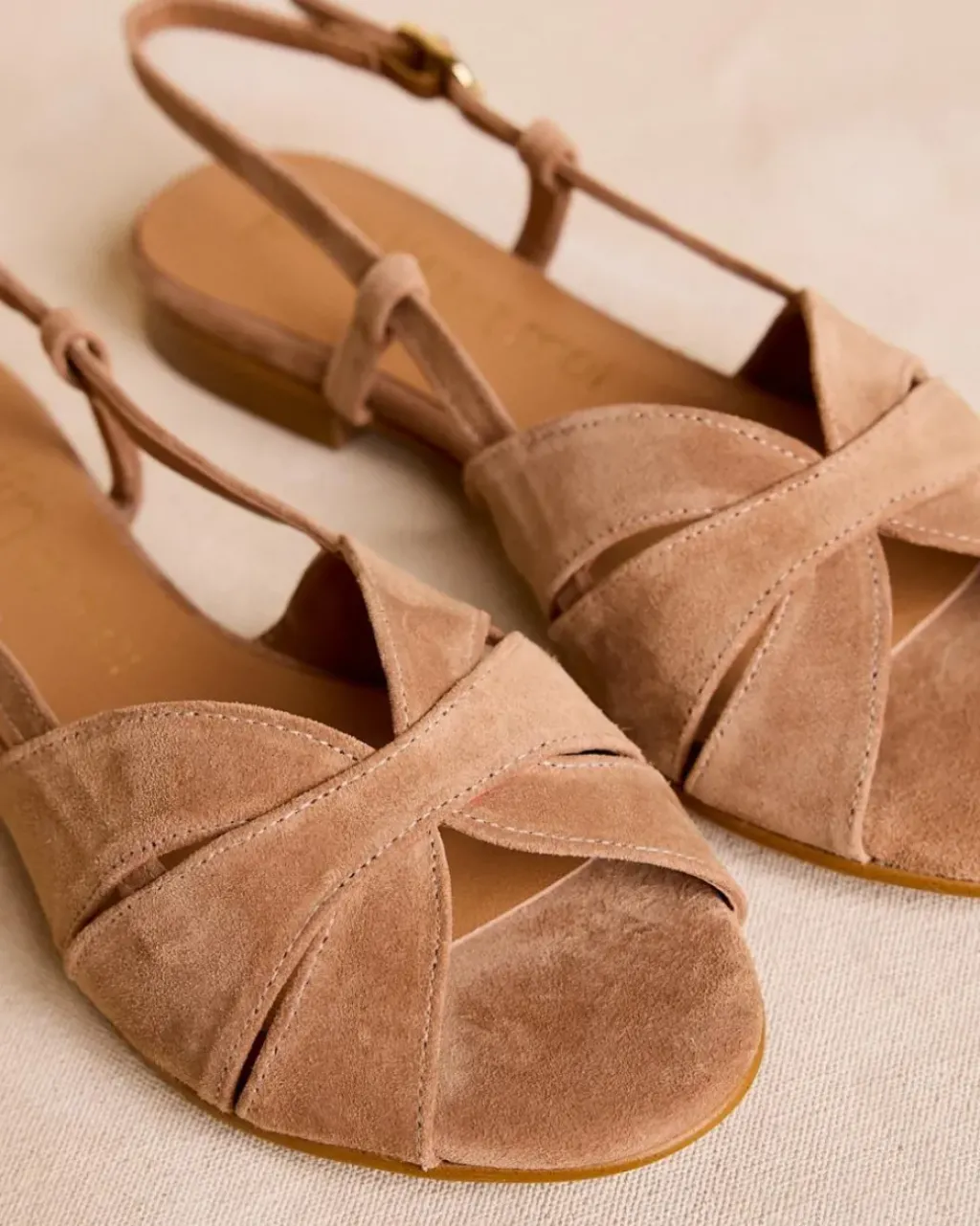 Polin et moi Sandalias*Sandalia Plana CAMEL