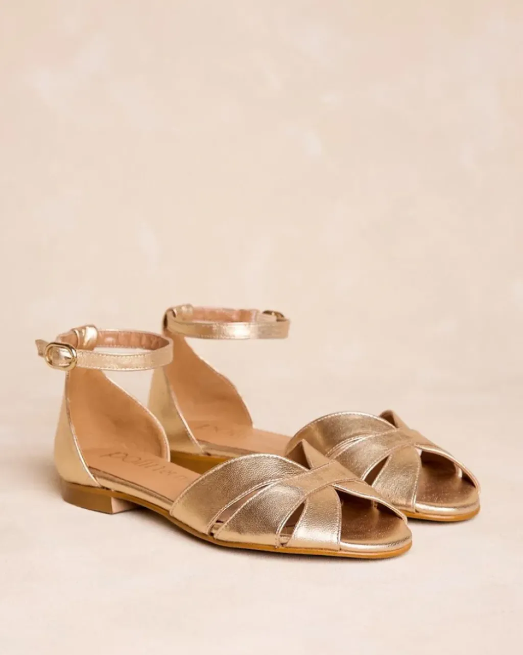 Polin et moi Sandalias*Sandalia Plana Oro