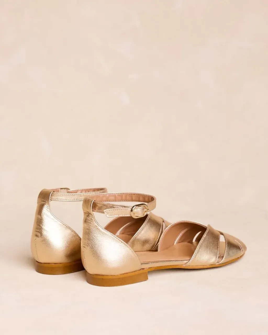 Polin et moi Sandalias*Sandalia Plana Oro