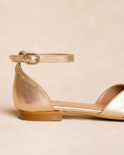 Polin et moi Sandalias*Sandalia Plana Oro