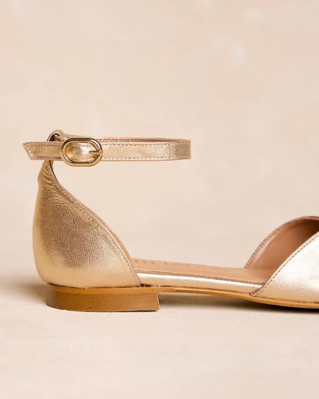 Polin et moi Sandalias*Sandalia Plana Oro