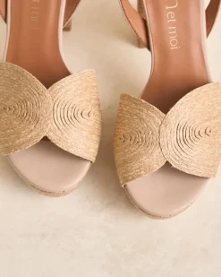 Polin et moi Sandalias*Sandalia Rafia Navia BEIGE