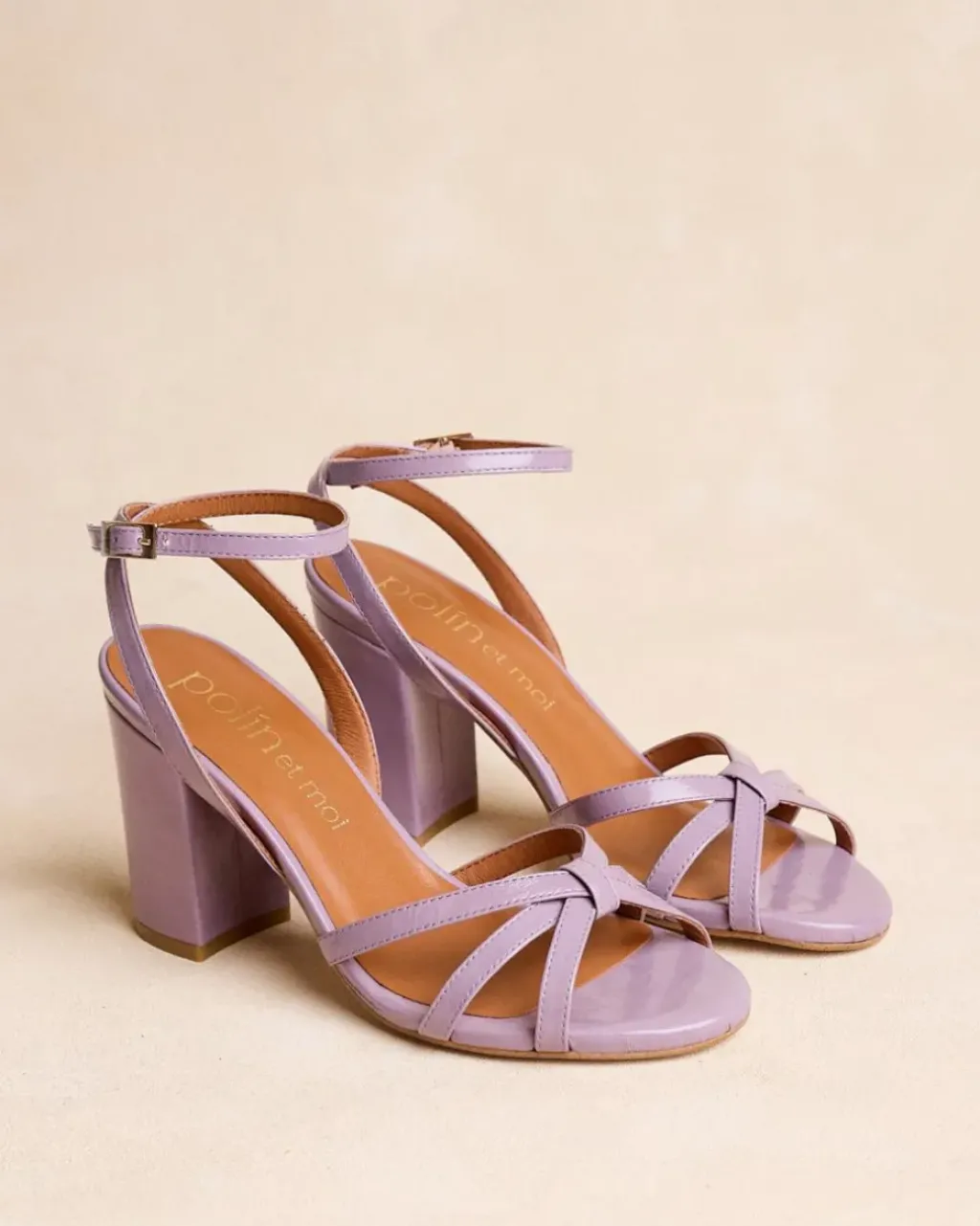 Polin et moi Sandalias*Sandalias Tiras Bruna Lila