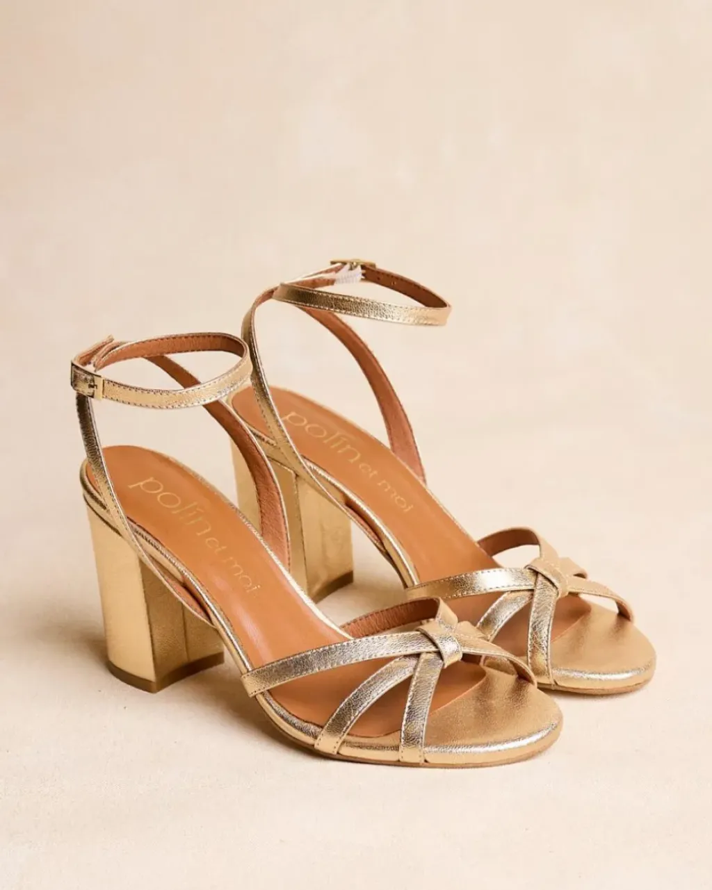 Polin et moi Sandalias*Sandalia Tiras Clio Oro