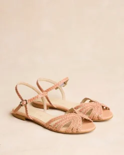 Polin et moi Sandalias*Sandalia Trenzada Elva camel