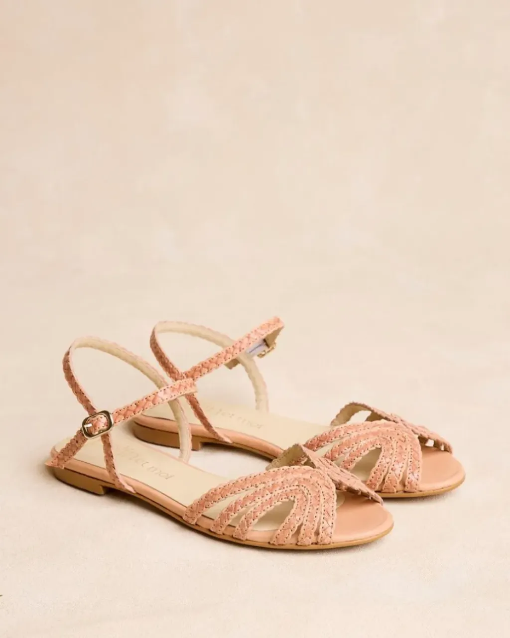 Polin et moi Sandalias*Sandalia Trenzada Elva camel