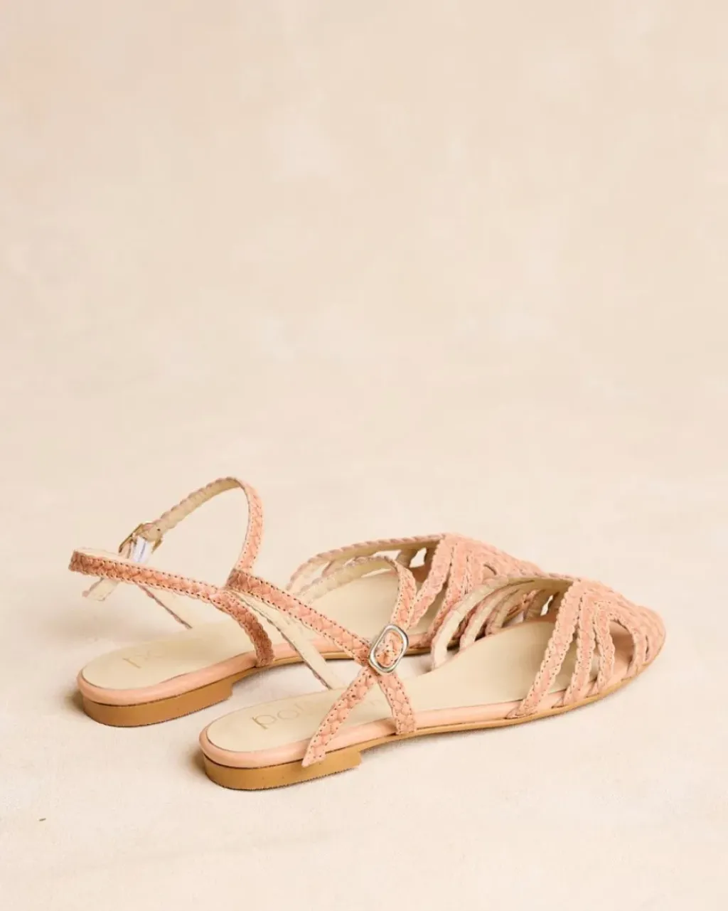 Polin et moi Sandalias*Sandalia Trenzada Elva camel