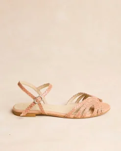 Polin et moi Sandalias*Sandalia Trenzada Elva camel
