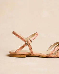 Polin et moi Sandalias*Sandalia Trenzada Elva camel