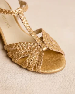 Polin et moi Sandalias*Sandalia Trenzada Sabina Oro