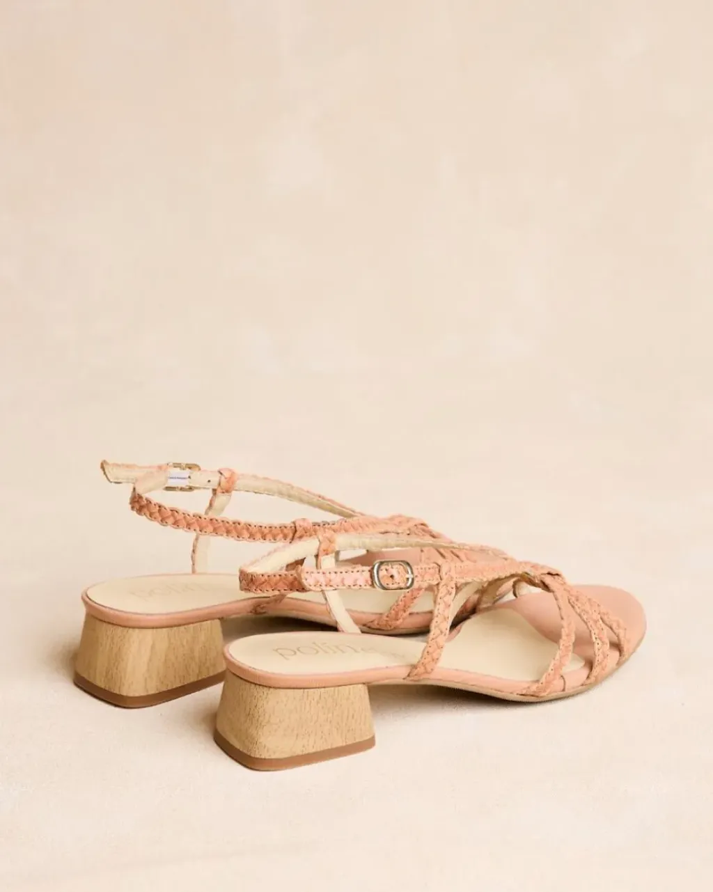 Polin et moi Sandalias|Trenzados*Sandalia Trenzada Tezza camel