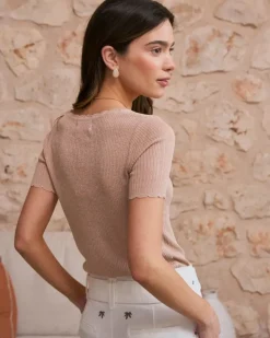 Polin et moi Punto|Camisetas Y Tops*Top Lurex Dioni Nude