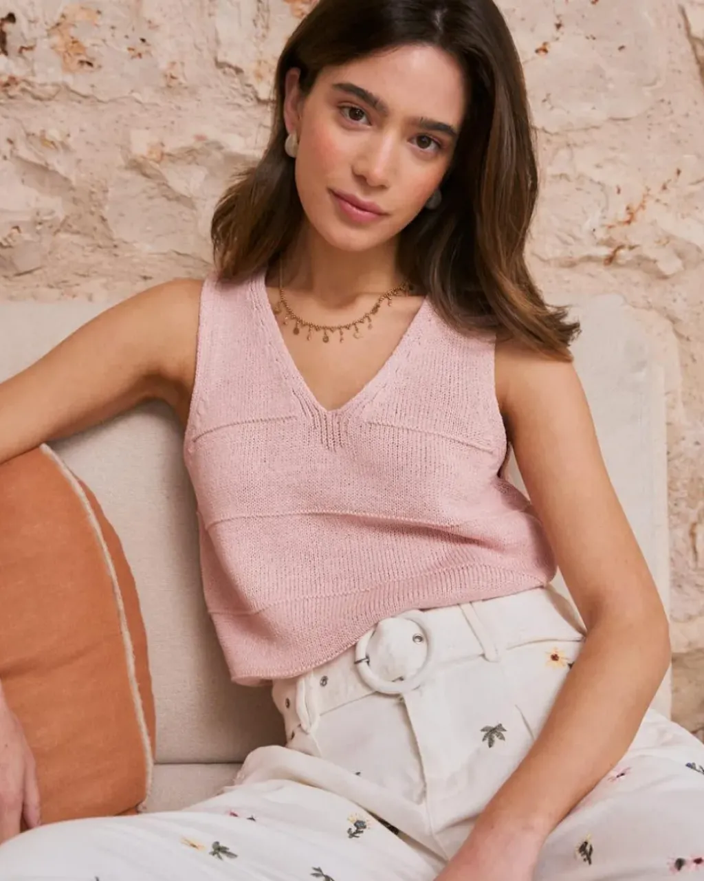 Polin et moi Punto|Camisetas Y Tops*Top Punto Camilia Rosa