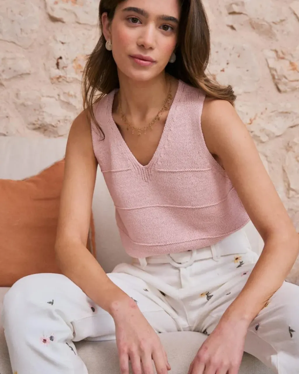 Polin et moi Punto|Camisetas Y Tops*Top Punto Camilia Rosa