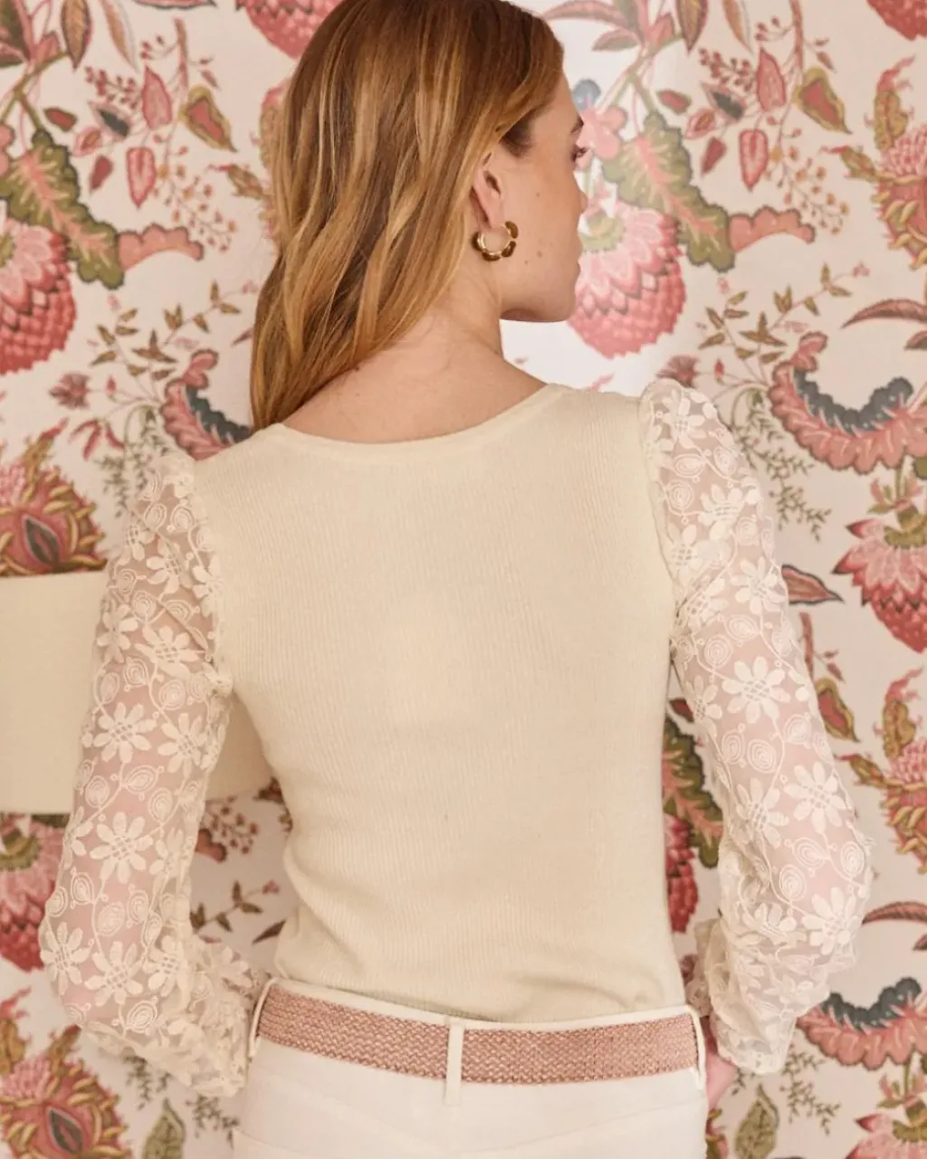 Polin et moi Punto|Camisetas Y Tops*Top Punto Flora Crudo