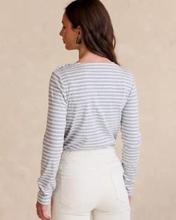 Polin et moi Camisetas Y Tops*Top Rayas Maribeli GRIS