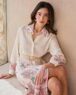 Polin et moi Maternidad|Vestidos Y Monos*Vestido Camisero Basilia Crudo
