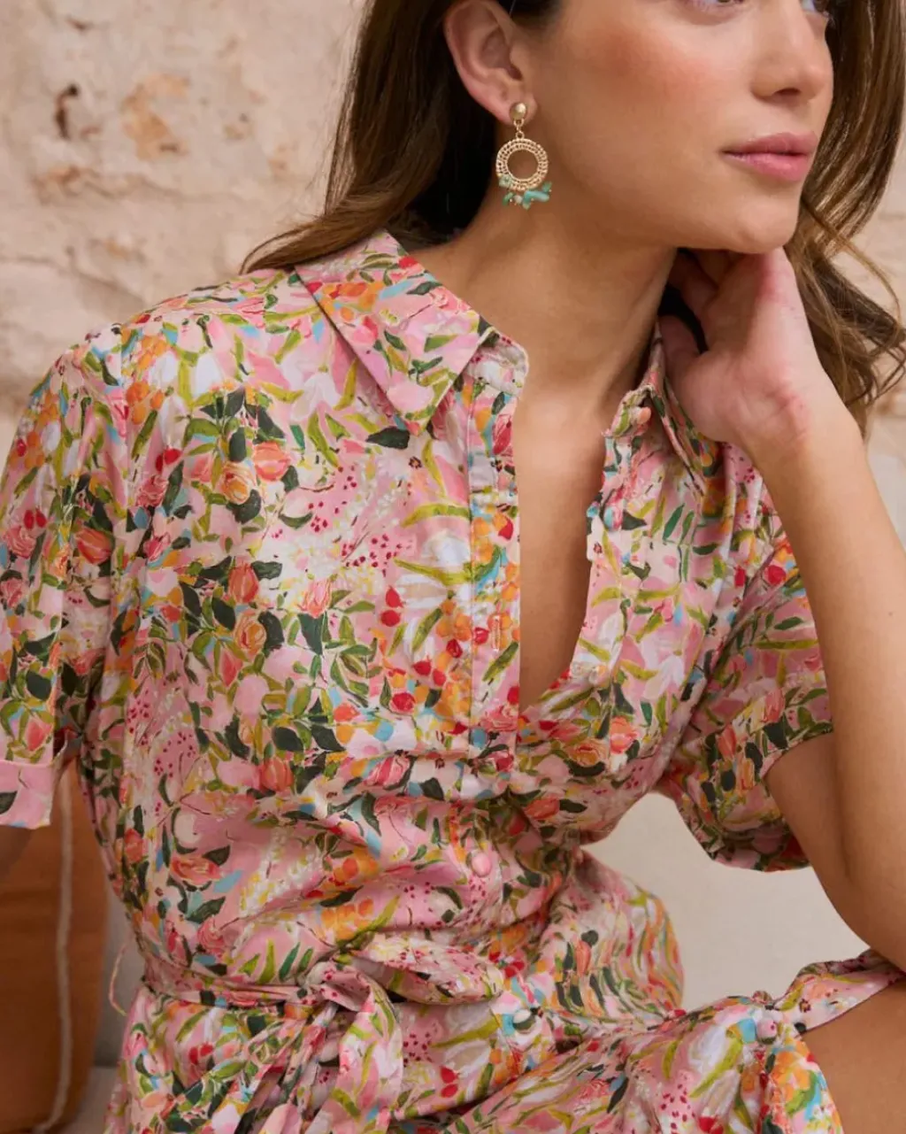 Polin et moi Vestidos Y Monos*Vestido Camisero Caetana Rosa