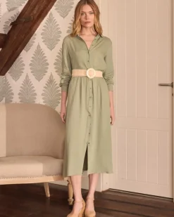 Polin et moi Maternidad|Vestidos Y Monos*Vestido camisero Devon Eucalipto