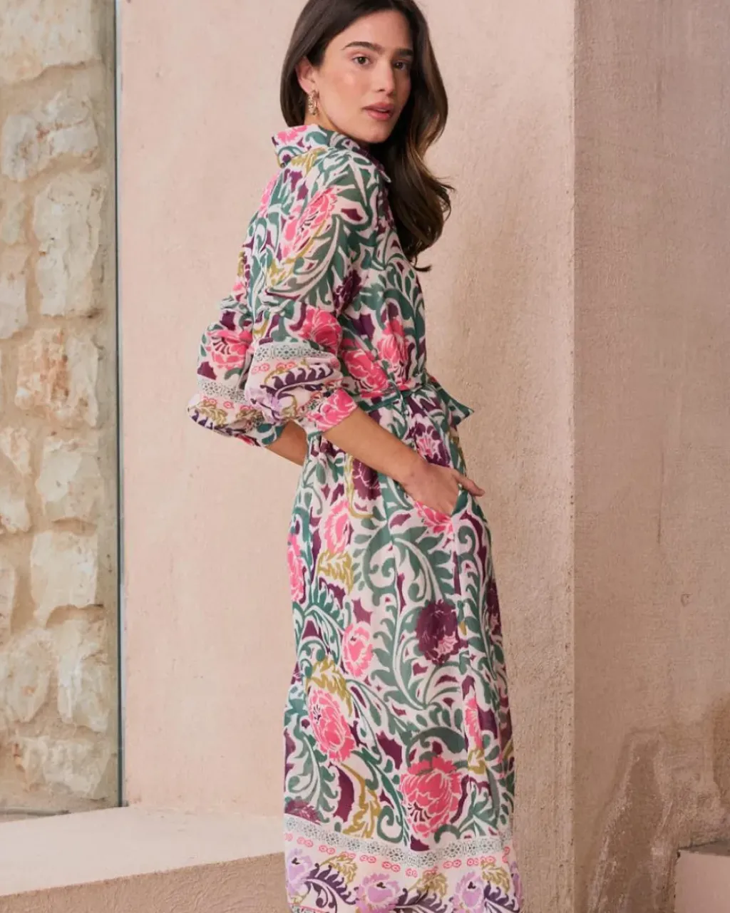 Polin et moi Maternidad|Vestidos Y Monos*Vestido Camisero Geraldine Verdeesmeralda