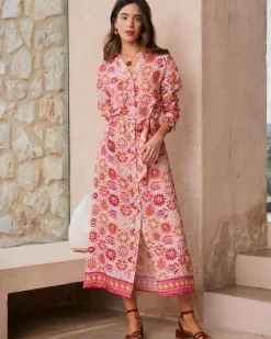 Polin et moi Maternidad|Vestidos Y Monos*Vestido Camisero Idette coral