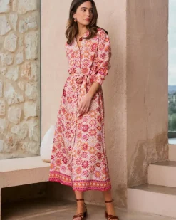 Polin et moi Maternidad|Vestidos Y Monos*Vestido Camisero Idette coral