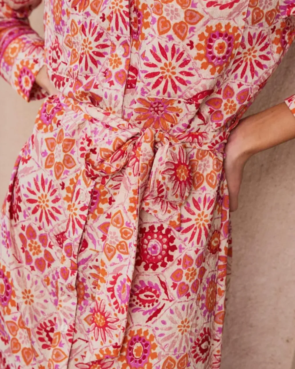 Polin et moi Maternidad|Vestidos Y Monos*Vestido Camisero Idette coral