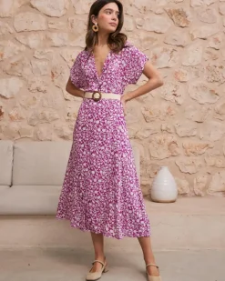 Polin et moi Maternidad|Vestidos Y Monos*Vestido Camisero Romelia buganvilla