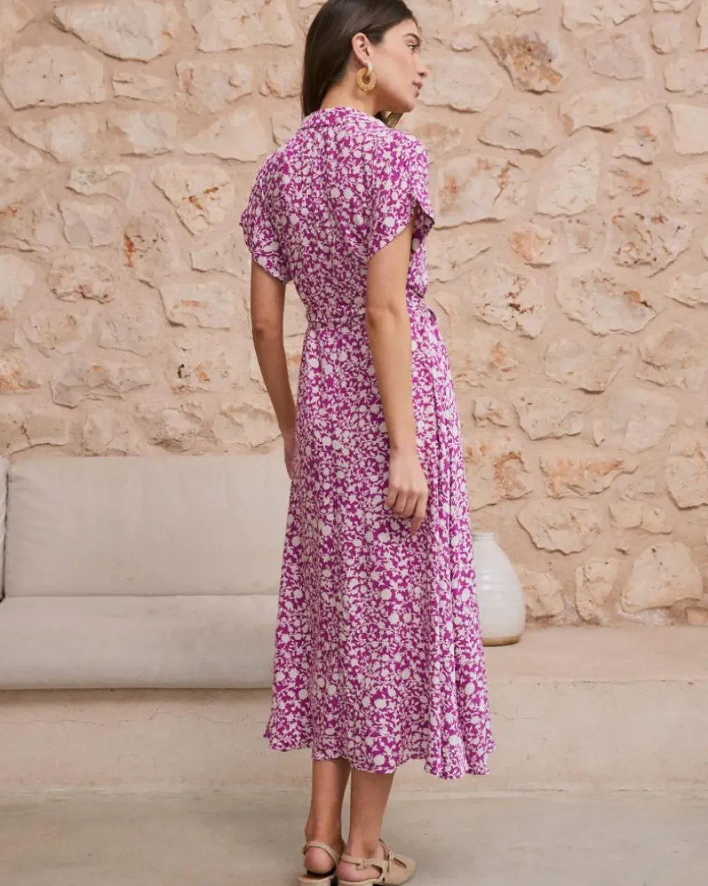 Polin et moi Maternidad|Vestidos Y Monos*Vestido Camisero Romelia buganvilla