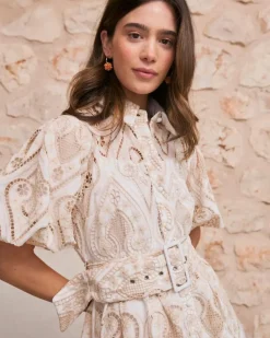 Polin et moi Vestidos Y Monos*Vestido Cinturón Abi BEIGE
