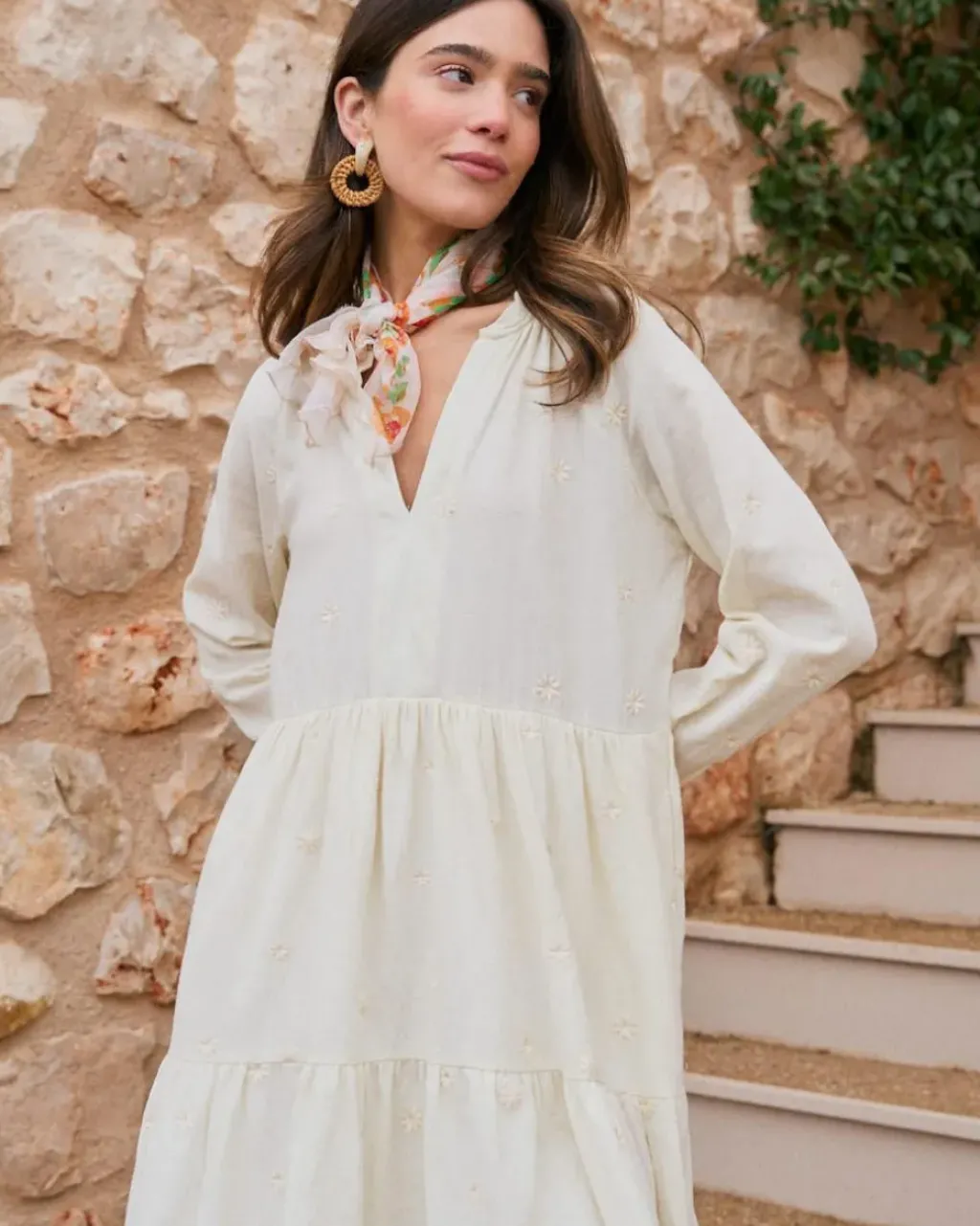 Polin et moi Vestidos Y Monos*Vestido Corto Algodón Pau Crudo