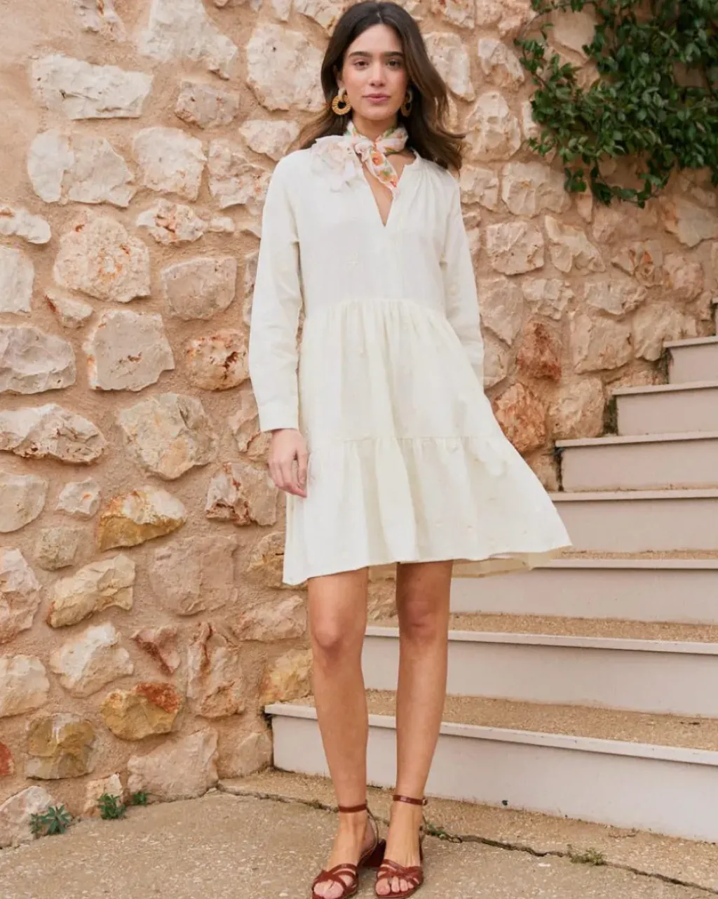 Polin et moi Vestidos Y Monos*Vestido Corto Algodón Pau Crudo
