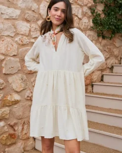 Polin et moi Vestidos Y Monos*Vestido Corto Algodón Pau Crudo