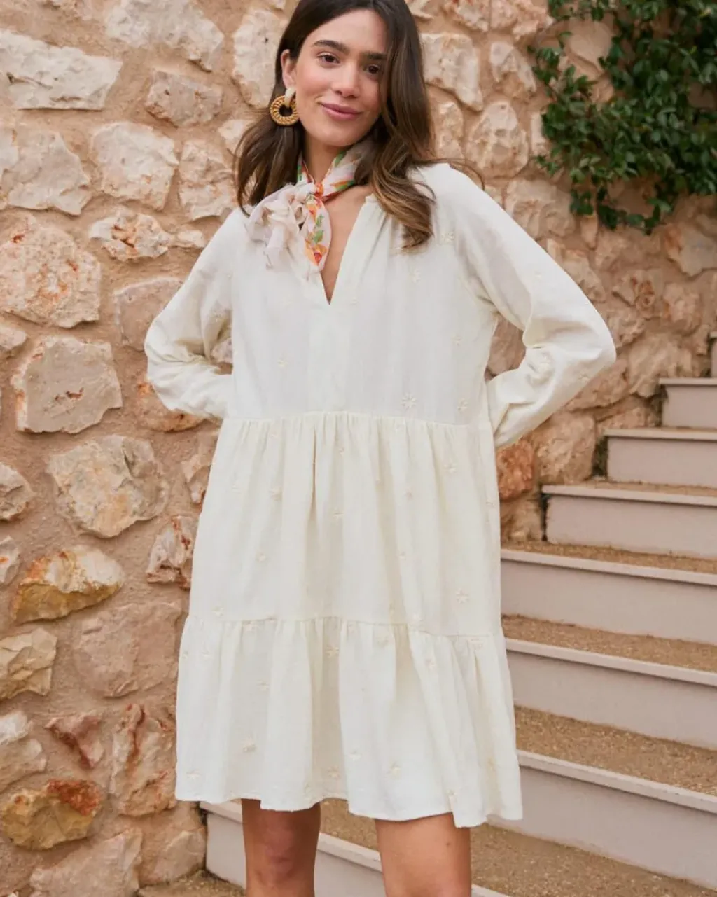 Polin et moi Vestidos Y Monos*Vestido Corto Algodón Pau Crudo