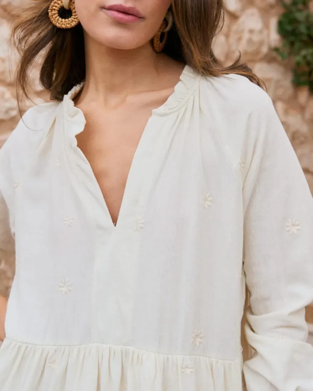 Polin et moi Vestidos Y Monos*Vestido Corto Algodón Pau Crudo