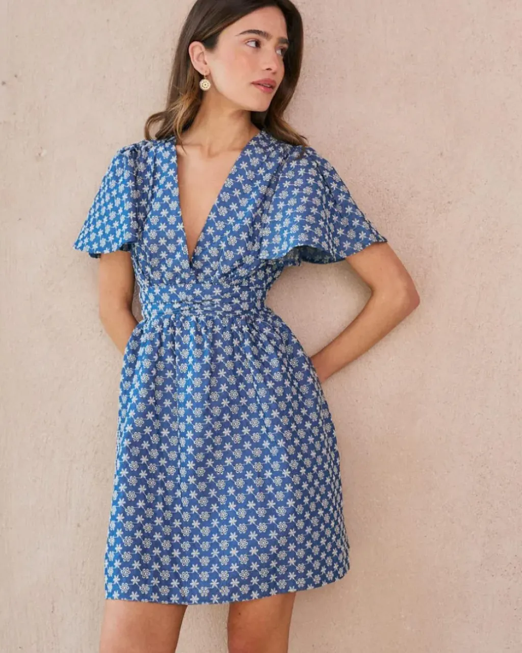 Polin et moi Vestidos Y Monos*Vestido Corto Bordado Naya DENIM