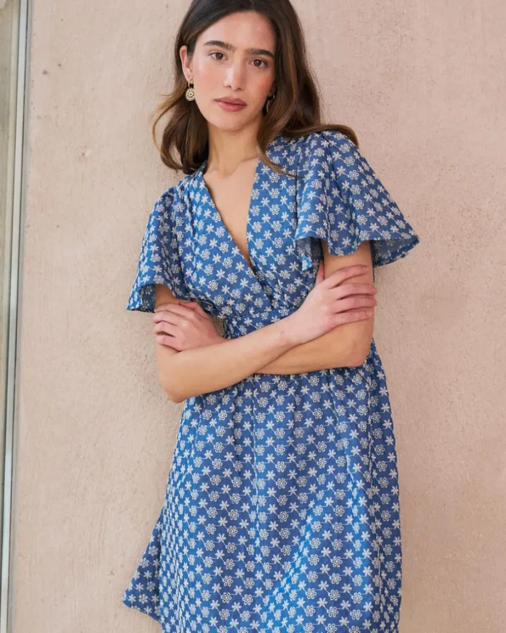 Polin et moi Vestidos Y Monos*Vestido Corto Bordado Naya DENIM