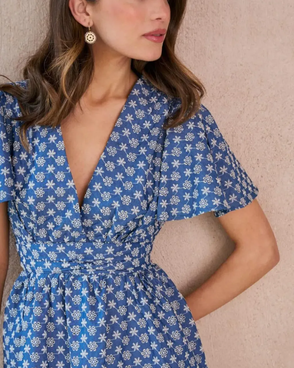 Polin et moi Vestidos Y Monos*Vestido Corto Bordado Naya DENIM