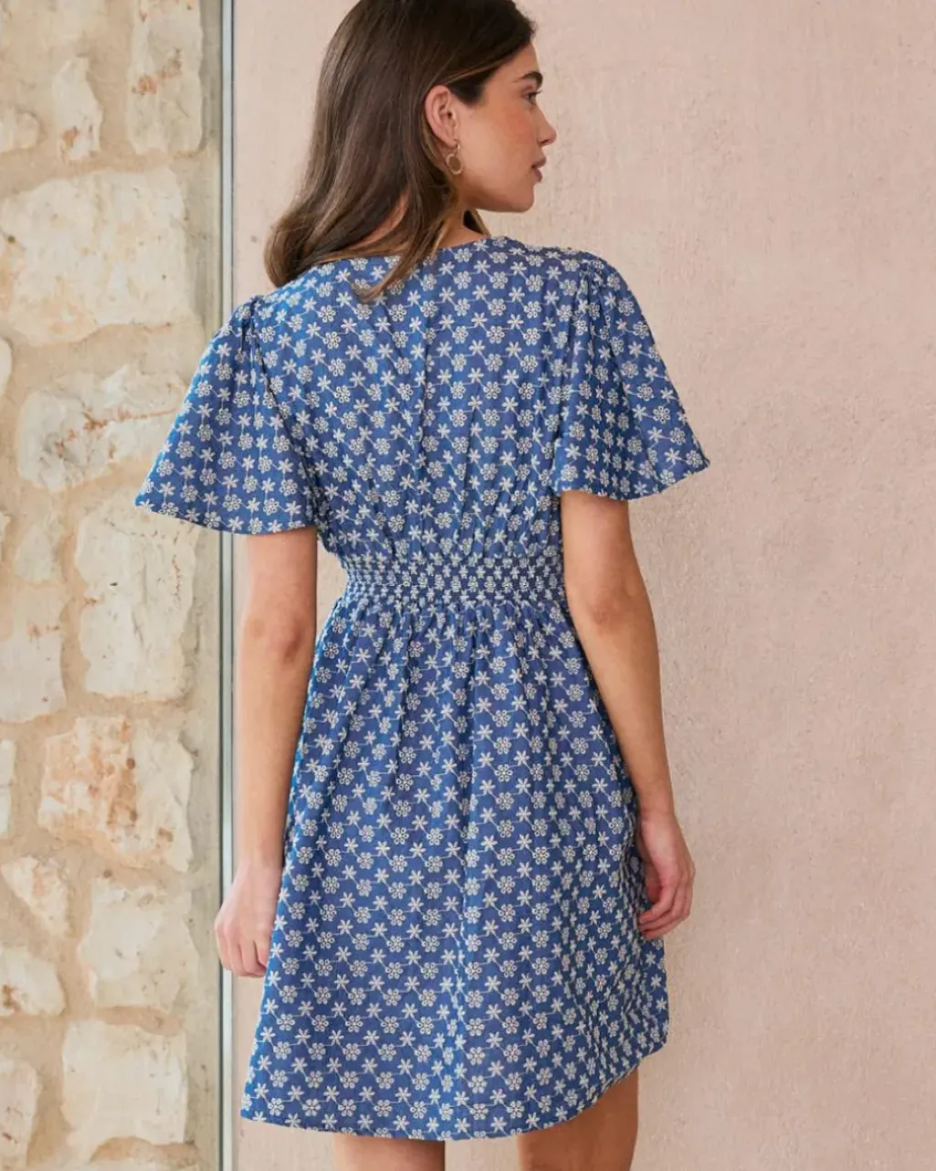 Polin et moi Vestidos Y Monos*Vestido Corto Bordado Naya DENIM