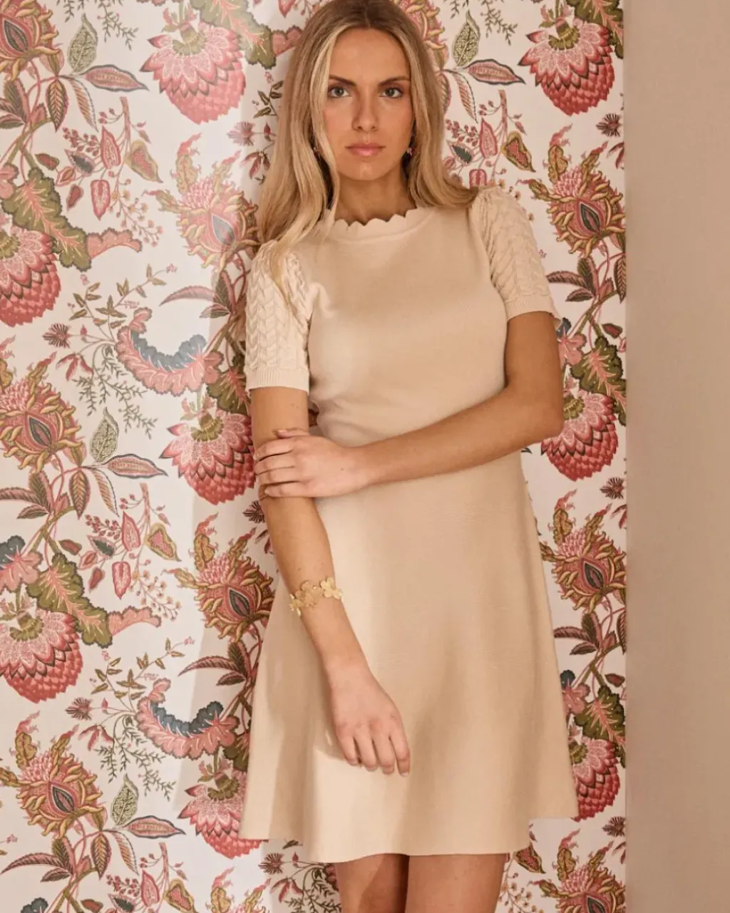 Polin et moi Punto|Vestidos Y Monos*Vestido Curto Punto Ania BEIGE