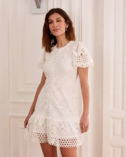 Polin et moi Vestidos Y Monos*Vestido Encaje Leia blanco