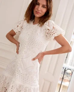 Polin et moi Vestidos Y Monos*Vestido Encaje Leia blanco