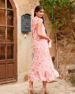 Polin et moi Maternidad*Vestido Estampado Amira ROSA
