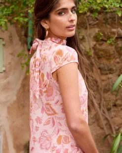 Polin et moi Maternidad*Vestido Estampado Amira ROSA